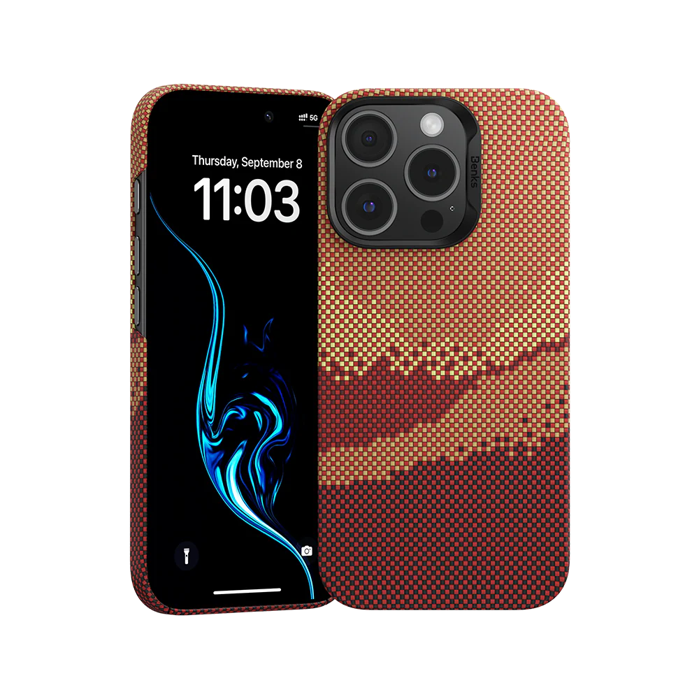 GoldenTide ArmorAir Case built with Kevlar® for iPhone 15 Pro